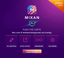 极品PS扩展面板－幻灯片转场特效(含5个高清视频教程)：Mixan Photoshop Plugin for 
